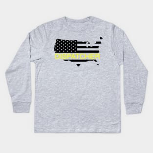 Dispatcher Flag Kids Long Sleeve T-Shirt